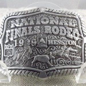 Hesston National Finals Rodeo 1999 Mini Buckle